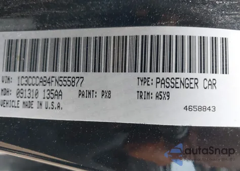 2015 Chrysler 200 Limited из США, поврежденный, VIN 1C3CCCAB4FN555877